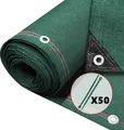 VOUNOT® Zaunblende 1.8×10m, Sichtschutz Zaun 230 g/m² HDPE Schattiernetz, Grün