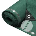 VOUNOT® Zaunblende 1.8×10m, Sichtschutz Zaun 230 g/m² HDPE Schattiernetz, Windschutz UV-resistent Reißfest, 95% Beschattungsgrad, mit Löcher und Kabelbinder, Grün