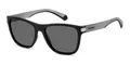 Polaroid Unisex PLD 2138/s Sunglasses, O6W/M9 MTBLK Grey, 17