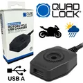 QUAD LOCK Motorrad USB Ladegerät Handy Smartphone Actioncam Adapter Anschluss
