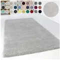 Esprit Hochflor-Teppich Relaxx ESP-4150, rechteckig, Höhe: 25 mm, Wohnzimmer, sehr große Farbauswahl, weicher dichter Hochflor grau 120 cm x 170 cm x 25 mm