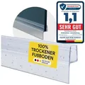 tktrading24 Duschdichtung PVC Ersatzdichtung Duschkabine Dusche TYP-22 200cm 6-10mm, L: 200 cm weiß 6 cm x 200 cm