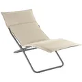 Outdoor Lounge-Sessel BAYANNE Latte / Gestell Titane