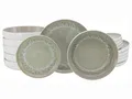OTTO home Teller-Set modernes Teller Set, Service Novalee (18-tlg), 6 Personen, Steinzeug, hohe Haltbarkeit, spülmaschinen- & mikrowellengeeignet, Reaktivglasur