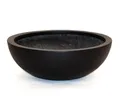 Elegant Einrichten Pflanzkübel Fiberglas Schale rund D55xH19cm elegant schwarz-matt (1 St)
