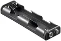 Goobay 4x AA (Mignon) Batteriehalter - Druckknopf – Batteriehalter AA Mignon, Batterie Halterung Elektronik (Kunststoff)