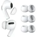 MMOBIEL 3 Paar Ersatz-Ohrstöpsel für AirPods Pro - Silikon Ohrstöpsel Spitzen S – Weiß - Weiß