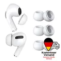 3 Paar Ersatz-Ohrstöpsel für AirPods Pro - Silikon Ohrstöpsel Spitzen S – Weiß