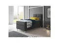 Inter Trading Boxspringbett Miami 90x200 cm anthrazit, ohne Bettkasten