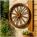 Wagenrad Sommerset Gartendekoration rustikal HTI-Line