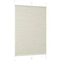 Sekey Plissee Sonnenschutzrollo ohne Bohren Verspannt Blickdicht Lichtschutz, blickdicht, Klemmfix, Verspannt Jalousie Rollos für Fenster / Tür beige 80 cm x 150 cm