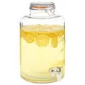 Wasserspender XXL mit Zapfhahn 8L Glas Saftspender Getränkespender vidaXL