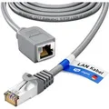 hb-digital LAN Kabel Verlängerung 0,5m CAT7 RJ45 S/FTP PiMF LSZH Grau