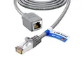 HB-DIGITAL LAN Kabel Verlängerung Patchkabel RJ45 CAT 7 S/FTP PiMF LSZH Netzwerkkabel, RJ45 (8P8C), RJ45 (50 cm), Pins Vergoldet 3µ