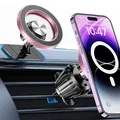 Handyhalterung Auto für Magsafe Autohalterung【20 Starke Magnet】Handy Halterung Auto Magnet, Car Phone Holder【360° Drehbar】Magnetische Handyhalterung Auto Zubehör für iPhone 16 Pro Max 15 14 13 12 Plus