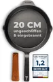 TECOR Gusseisenpfanne 20 cm – ungeschliffen, induktionstauglich & langlebig