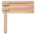 Bartl Spielzeug-Musikinstrument Doppelratsche, aus Massivholz, 15cm, für Sportveranstaltung, Karnevalsumzug