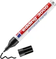 edding 3000 Permanentmarker schwarz Permanent Marker wasserfest Universalmarker