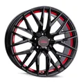 19 Zoll MAM RS4 5x114,3 ET40 Alufelgen BLACK PAINTED RED INSIDE