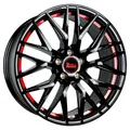 1x MAM WHEELS MAM RS4 black painted red inside 8.5Jx19 5x114.3 ET40