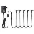 Musiclily Pro EU Standard Gitarren Netzteil Power Supply Adapter 9V DC Mit 5 Wege Daisy Chain Kabel und Verpolungskabel für Effektpedale
