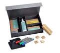 SIGEL BA311 Starterset - für Whiteboards und Glas-Magnetafeln - 4 Board-Marker, 4 Holz-Magnete, Eraser inkl. Ersatzpad, Reinigungstuch, Reinigungsspray