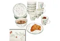 MamboCat Tafelservice 18tlg Frühstücksset Holly Steingut 6 Personen Teller Schale Becher, Steingut, Weihnachtsgeschirr, Weihnachten, Weihnachtsset, Geschirr