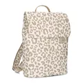 Zwei Damen City-Rucksack Mademoiselle.M MR13 Tagesrucksack 7 Liter, gepolstertes Laptopfach, Magnet-Verschlussklappe, Hauptfach mit Reißverschluss, Rückenpolsterung (leo-cotton)