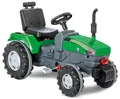 Trettraktor grün Kippschutz Hupe verstellbarer Sitz Anhängerkupplung