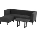 Hartman Dion Set mit Lounge Tisch 80x50x50 cm - Black