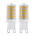 EGLO G9 LED Stiftsockel Lampe 2er-Set 3W=30W 320lm warmweiß 3000K Ø1.6cm