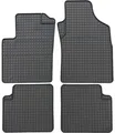 Gummimatte 4-teilig schwarz für Fiat 500 C ab 09/2009-03/2013 Passform|PETEX