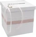 ZauberDeko Geschenkbox Briefbox Vintage Hochzeit Rosa Weiß Spitze Geldgeschenke MARINA