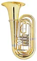 Classic Cantabile Brass T-180 3/4 Bb Tuba - 4 Ventile - Höhe: 91 cm - Neusilber Innen- und Außenzüge - Mundrohr aus Neusilber - Schallstück Ø: 37,5 cm, Bohrung Ø: 18 mm