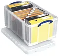 Really Useful Box, 64 Liter, zum Organisieren und Aufbewahren, 710 x 440 x 310 mm, transparent