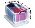 REALLYUSEFULBOX Aufbewahrungsbox 64CCB, 64 Liter, verschließbar und stapelbar