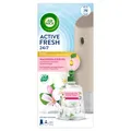 Duftspender Air Wick Active Fresh Starter Set Jasminblüte automatischer Lufterfrischer aerosolfrei mit 228 ml Spray
