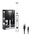 Bialetti Whipper, 3-stufig verstellbar, Doppelquirls, USB-Aufladung, Edelstahl