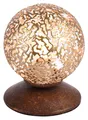Paul Neuhaus Greta Tischlampe Tischleuchte Stahl Braun Goldgelb H 13 cm