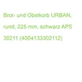 Brot- und Obstkorb URBAN, rund, 225 mm, schwarz APS 30211 (4004133302112)