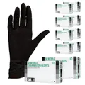 SF Nitrilhandschuhe XL Schwarz – 1000 (10x100) Stück Einweghandschuhe, Einmalhandschuhe, Medizinische handschuhe, Puderfrei, Latexfrei, für Medizin, Küche, Putzen, Kosmetik, Haushalt