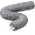 Abluftschlauch, 150mm, 5m, PVC, Lüftungsschlauch, Trockner, Klimaanlage, grau