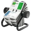 Durable 248101 Visifix Rollkartei, für 400 Visitenkarten, Register A-Z, schwarz
