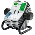 DURABLE Karteikarten 1 Rotationskartei VISIFIX® - schwarz, 25-teilige Register-Einteilung, Geprägte Taben, Entnehmbare Einträge schwarz