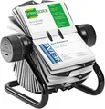 Durable Visifix Rollkartei, für 400 Visitenkarten, Register A-Z, schwarz, 248101