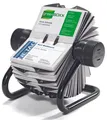 DURABLE Visitenkarten-Rollkartei schwarz, für Visitenkarten bis Größe 95 x 60 mm