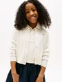 Tommy Hilfiger Strickjacke POINTELLE CARDIGAN LS für Kinder bis 16 Jahre, mit süßem Muster