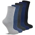 Frostfighter Thermosocken Wintersocken ohne Gummi für Damen (6 Paar) Anitipilling Innenfutter, Vollfrottee Innenfutter bunt 35-38