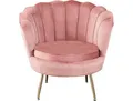 Loungesessel SALESFEVER Clam - Design Cocktailsessel , rosa (rose), B:76cm H:78cm T:76cm, 100% Polyester, Sessel, Prachtvoll extravagantes Design im Muschel-Look