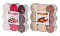 Levandeo® Duftkerze, 36 Kerzen 2x18 Stück Schoko Kirsche Zimt Weihnachtsduft Duftkerzen